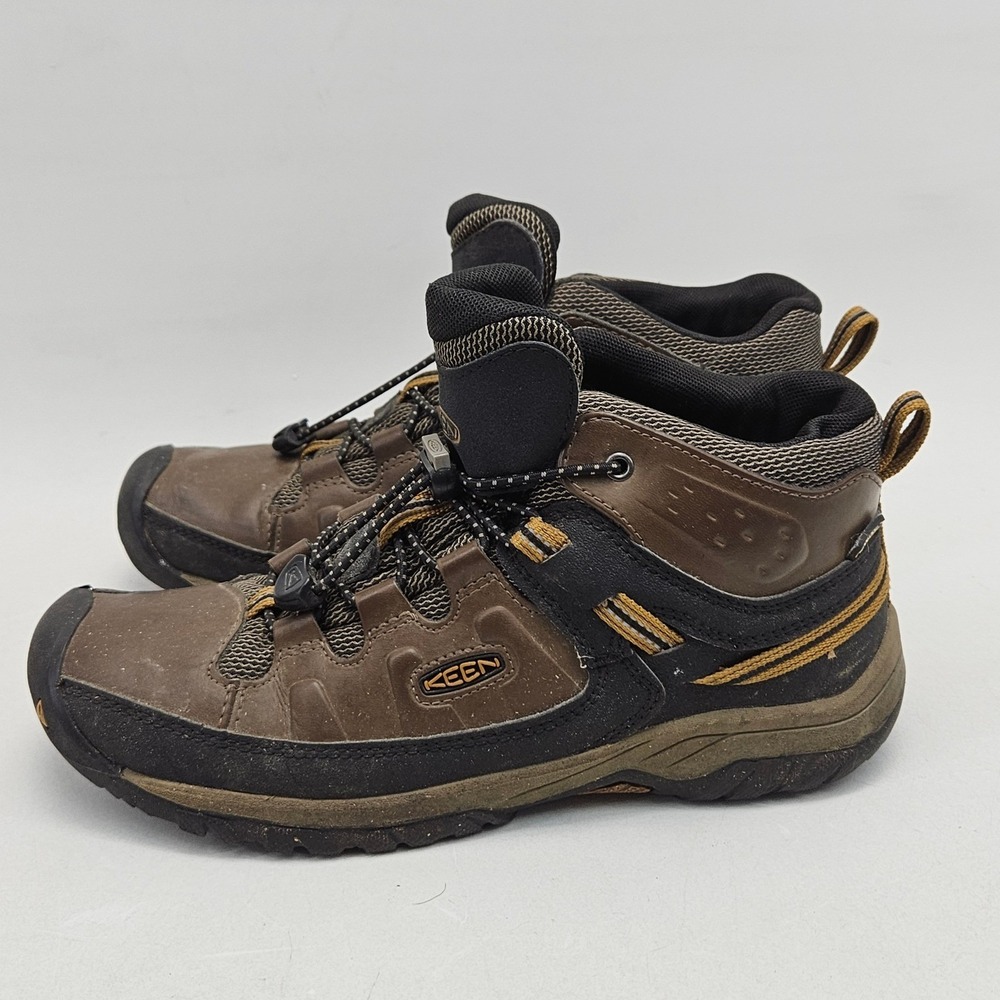 KEEN Dry Waterproof Hiking Boots Brown Youth Boys 6 Women 7.5 1019834